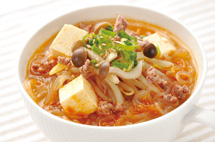 豆腐ときのこのあったかしらたき麺