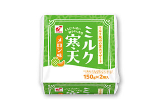 ミルク寒天メロン味2個入
