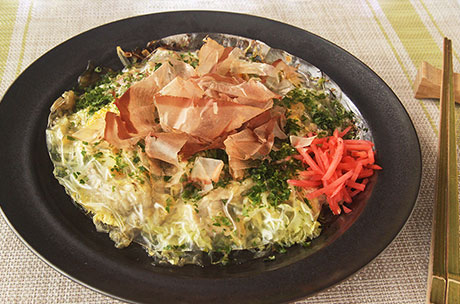 玉こんにゃくのお好み焼き